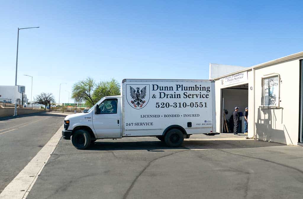 Dunn-plumbing-truck - ready for 24/7 emergency help in Tucson, AZ