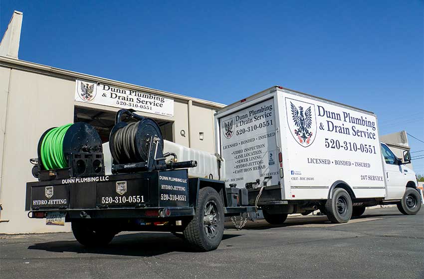 Truck-of the Dunn Plumbing-company in Tucson, AZ