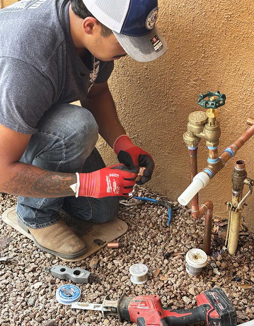 Mario, Dunn Plumbing expert complete a whole-home repiping service