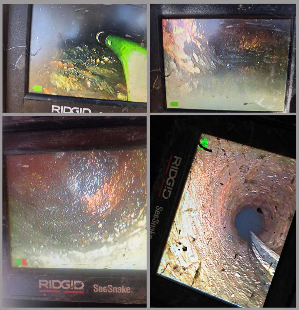 Drain inspection with video camera